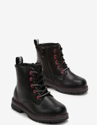  Botine Roșii Metalice Jaylee