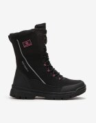  Botine Sport Negru-Fucsia cu Carâmb Înalt Căptușite Fardana