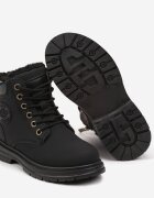  Botine tip trapper casual negre pe talpă plată Nelabria