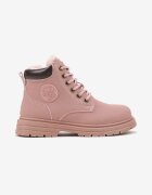  Botine Trapper Roz Casual pe Talpă Plată Nelabria
