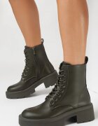  Botine Verzi Worker pe Talpă Groasă Lockharner