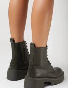  Botine Verzi Worker pe Talpă Groasă Lockharner