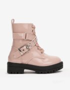  Botine worker roz cu Catarame Latifa