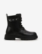  Botine Workeri Negre Căptușite Harnia