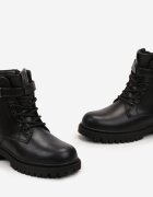  Botine Workeri Negre Căptușite Harnia