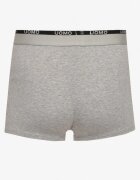  Boxeri Gri deschis din bumbac cu inscripție decorativă și elastic lat în talie Blinsea