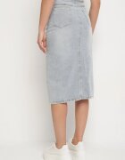 by may Fustă Albastru deschis De bumbac Din denim Decorată Cu lanț Lilisela