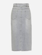 by may Fustă Albastru deschis De bumbac Din denim Decorată Cu lanț Lilisela