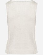 by swan Bluză bej deschisă fără mâneci din tricot din viscoză cu fir metalic Alamaris