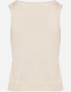 by swan Bluză Bej fără mâneci din tricot din viscoză cu fir metalic Alamaris