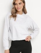by swan Bluză Gri deschis de bumbac Oversize cu croială mai scurtă Vesperana