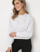 by swan Bluză Gri deschis de bumbac Oversize cu croială mai scurtă Vesperana