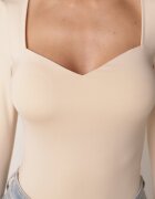 by swan Body Bej cu Decolteu Pătrat Phicise