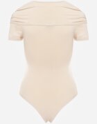 by swan Body Bej cu Decolteu Spaniol și Nod Decorativ Tempella