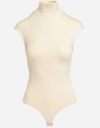 by swan Body Bej deschis fără mâneci cu guler înalt Vireases
