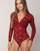 by swan Body din dantelă cu fermoar Amisti Bordo