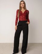 by swan Body din dantelă cu fermoar Amisti Bordo