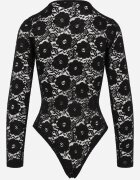 by swan Body din dantelă cu fermoar Amisti Negru