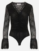 by swan Body din dantelă cu mâneci evazate Melorae Negru