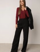 by swan Body din dantelă cu volan la decolteu Alvinia Bordo
