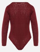 by swan Body din dantelă cu volan la decolteu Alvinia Bordo