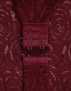 by swan Body din dantelă cu volan la decolteu Alvinia Bordo