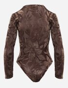 by swan Body din plasă cu adaos de viscoză cu model floral de velur Giseleni Maro