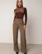 by swan Body din plasă cu vâscoză cu imprimeu leopard Antiresa Maro