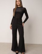 by swan Body din plasă cu vâscoză cu imprimeu leopard Antiresa Negru