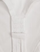 by swan Body din vâscoză cu croială de corset și mânecă lungă Zirnala Imprimeu Alb