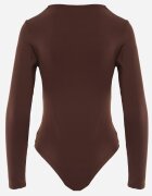 by swan Body din vâscoză cu croială de corset și mânecă lungă Zirnala Imprimeu Maro