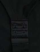 by swan Body din vâscoză cu croială de corset și mânecă lungă Zirnala Imprimeu Negru