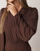 by swan Body din vâscoză cu croială petrecută și mâneci bufante Butteria Maro