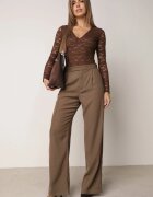 by swan Body elegant din dantelă cu decolteu în V Abrea Maro