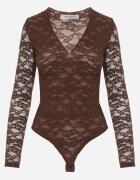 by swan Body elegant din dantelă cu decolteu în V Abrea Maro