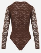 by swan Body elegant din dantelă cu decolteu în V Abrea Maro