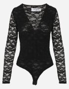 by swan Body elegant din dantelă cu decolteu în V Abrea Negru