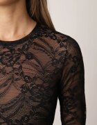 by swan Body elegant semitransparent din dantelă Aneila Negru