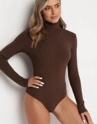 by swan Body Maro cu Guler înalt și Mânecă lungă Ophidite