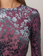by swan Body Mov închis cu model floral din velur Zevira