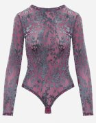 by swan Body Mov închis cu model floral din velur Zevira