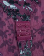 by swan Body Mov închis cu model floral din velur Zevira