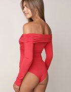 by swan Body roșu cu umerii goi Talosyne