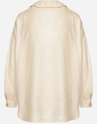 by swan Cămașă Clasică Bej deschis Oversize cu buzunar Liorea