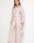 by swan Cămașă clasică roz deschis oversize cu buzunar Liorea