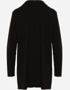 by swan Cardigan din bumbac fără închidere cu croi minimalist Cilira Negru