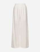 by swan Pantaloni Albi Palazzo cu croială largă cu elastic în talie și talie înaltă Jenanetia