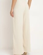by swan Pantaloni Bej cu croială largă de costum cu talie înaltă Rissetta