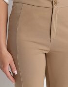by swan Pantaloni Bej închis Eleganți cu Viscoză și Talie Înaltă Tatilira