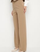 by swan Pantaloni de costum bej închis cu croială largă cu viscoză Seniellea